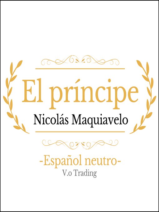 Title details for El príncipe by Nicolás Maquiavelo - Available